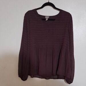 Chico's Deep Purple Blouse